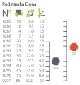 Podstawek Dona 20 fi 16cm - 2 kolory