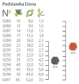 Podstawek Dona 45 fi 35cm - 2 kolory