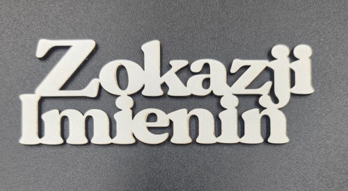 Napis / PIK "Z okazji imienin"