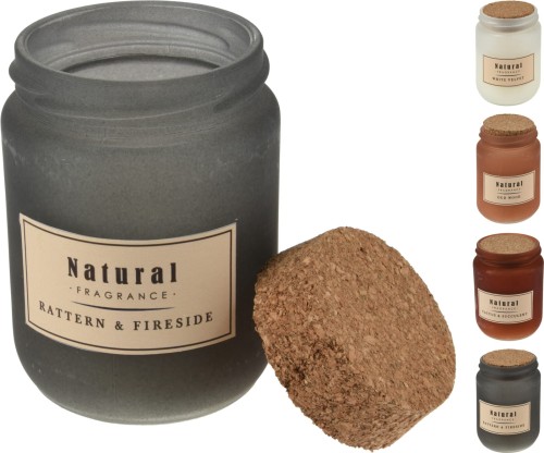 Świeca zapachowa w szkle z korkiem 6 cm 