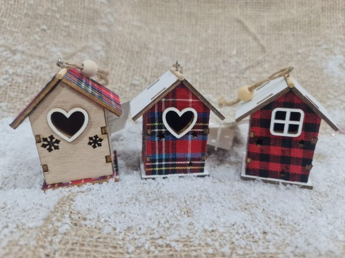 Figurki Domki 6 cm - 3 wzory