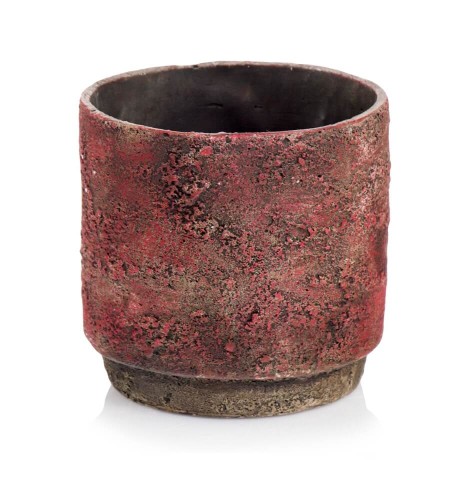 Osłonka Cylinder beton strukturalny Czerwony