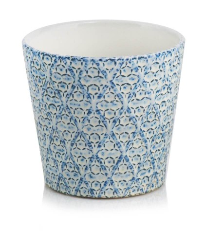 Osłonka Vintage Crackle Niebieska