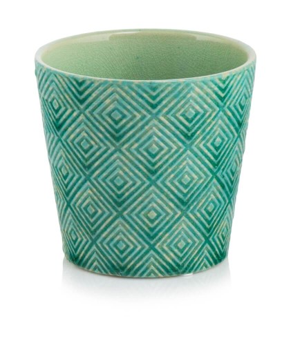 Osłonka Vintage Crackle Turkus