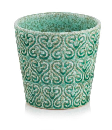 Osłonka Vintage Crackle Turkus