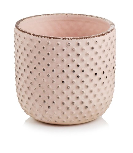 Donica Osłonka Ceramiczna Vintage Jasny Róż