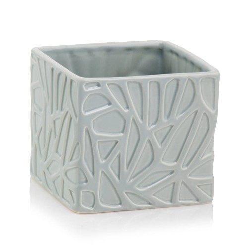 Doniczka ceramiczna Kwadrat Piano Szary 14