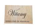 Tablica 76 x 50 cm Witamy gości / Dowolny napis 