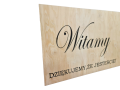 Tablica 76 x 50 cm Witamy gości / Dowolny napis 