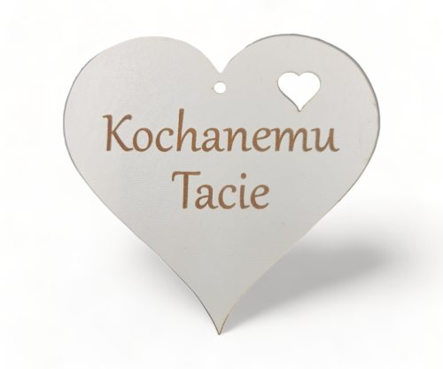 Zawieszka Serce "Kochanemu Tacie"  9 cm