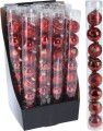Bombki Zestaw 8 sztuk 30mm - Czerwony