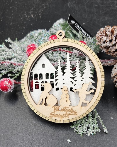 Bombka 3D - Bałwanek