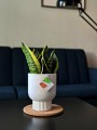 Donica ceramiczna Barcelona Kielich White 16 cm
