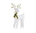 Figurka Renifer stojący Christmas White & Gold - 15 cm 