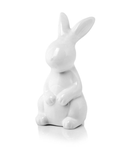 Figurka ceramiczna królik White 12 cm  