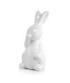 Figurka ceramiczna królik White 12 cm   (1)