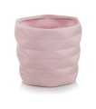 Doniczka osłonka ceramiczna Barcelona Różowa 15 cm 