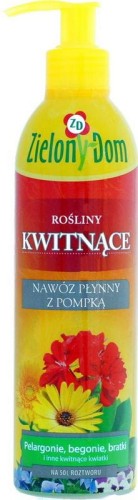 Nawóz do Roślin Kwitnących z pompką 300ml- ZIELONY DOM