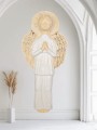 Figurka Anioł KOMUNIJNY CHŁOPIEC do zawieszenia SZAMOT - 32 cm