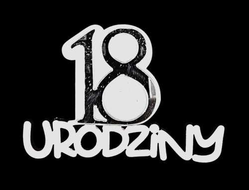 Napis / PIK "18 urodziny" LUSTRO