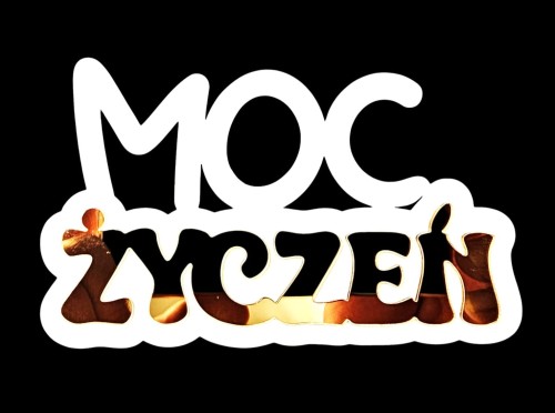 Napis / PIK "Moc życzeń"-LUSTRO