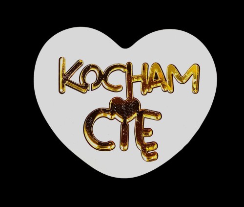 Napis / PIK "SERCE - kocham cię "-LUSTRO