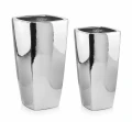 Camila kwadrat wysoki Silver lustrzany 57 cm & 61 cm Komplet 2 szt