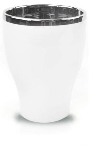 Doniczka Osłonka ceramiczna Storczyk White & Silver