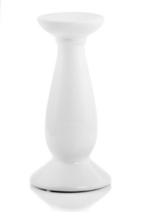 Świecznik ceramiczny WHITE 32 cm