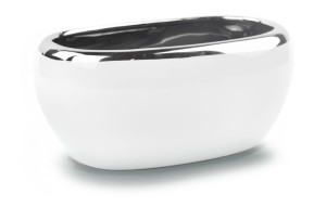 Osłonka ceramiczna Rynna 27 cm - White & Silver