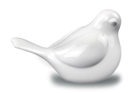 Figurka ptaszek Biały 13cm