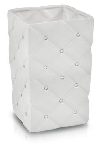 Wazon Glamour Pikowany White