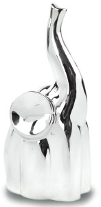 Figurka Słoń Ceramiczny Silver 24 cm