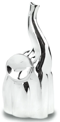 Figurka Słoń Ceramiczny Silver 24 cm