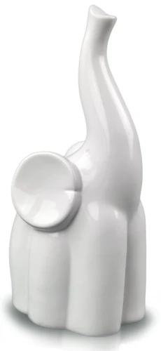 Figurka Słoń Ceramiczny Biały 24cm