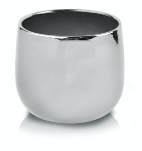 Donica Osłonka Pękata Gładka 15 -  Silver