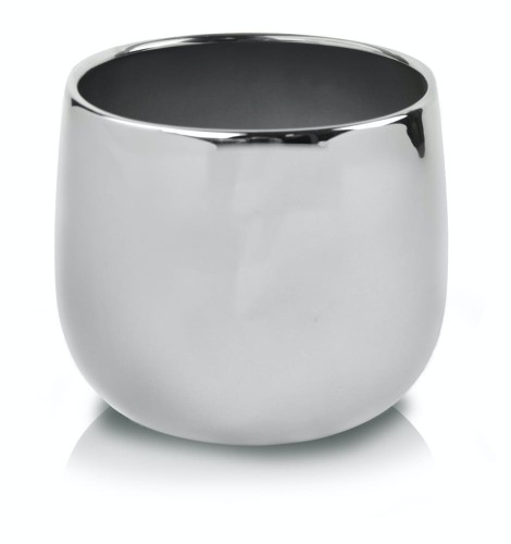 Donica Osłonka Pękata Gładka 15 -  Silver