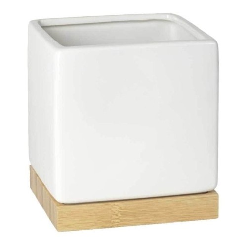 Osłonka Kwadrat Bamboo 13 - Wood & White