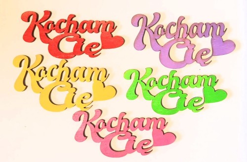 Napis / Pik "Kocham Cię" 