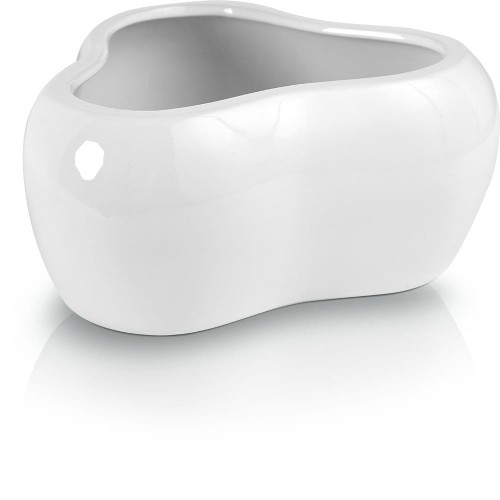 Doniczka osłonka ceramiczna  biała 3 storczyki