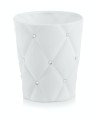 Osłonka storczyk Glamour Pikowana White-cyrkonie