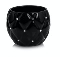 Osłonka kula Glamour Pikowana Black-cyrkonie