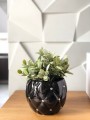 Osłonka kula Glamour Pikowana Black-cyrkonie