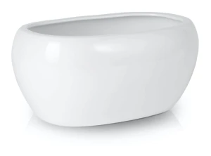 Osłonka ceramiczna Rynna 27 cm - biała lakierowana