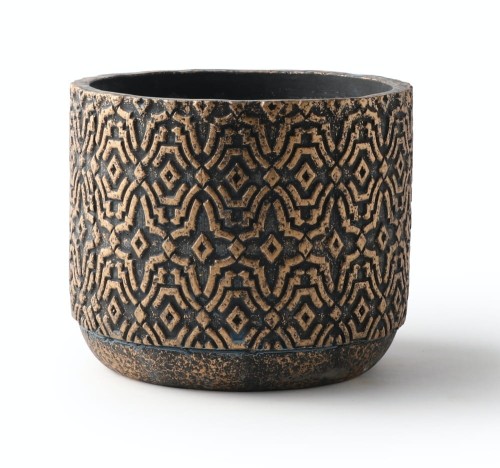 Osłonka ceramiczna RUSTIC Black & Copper 14