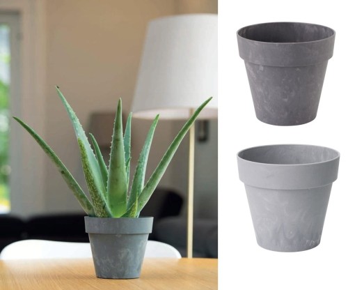 Doniczka osłonka Ibiza 25 - Beton Jasny i Ciemny