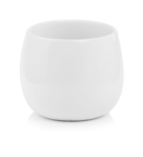 Donica Osłonka Pękata Gładka 15 - Biała