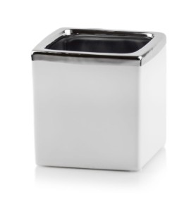 Osłonka ceramiczna Kostka White & Silver