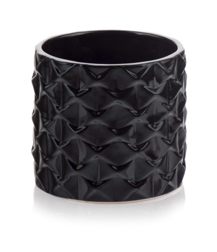 Osłonka ceramiczna Walec Geometric BLACK