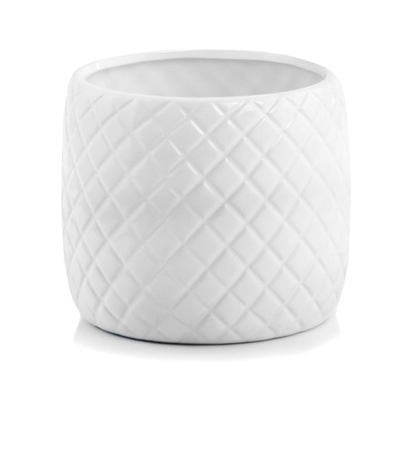 Osłonka ceramiczna Barcelona Kratka WHITE